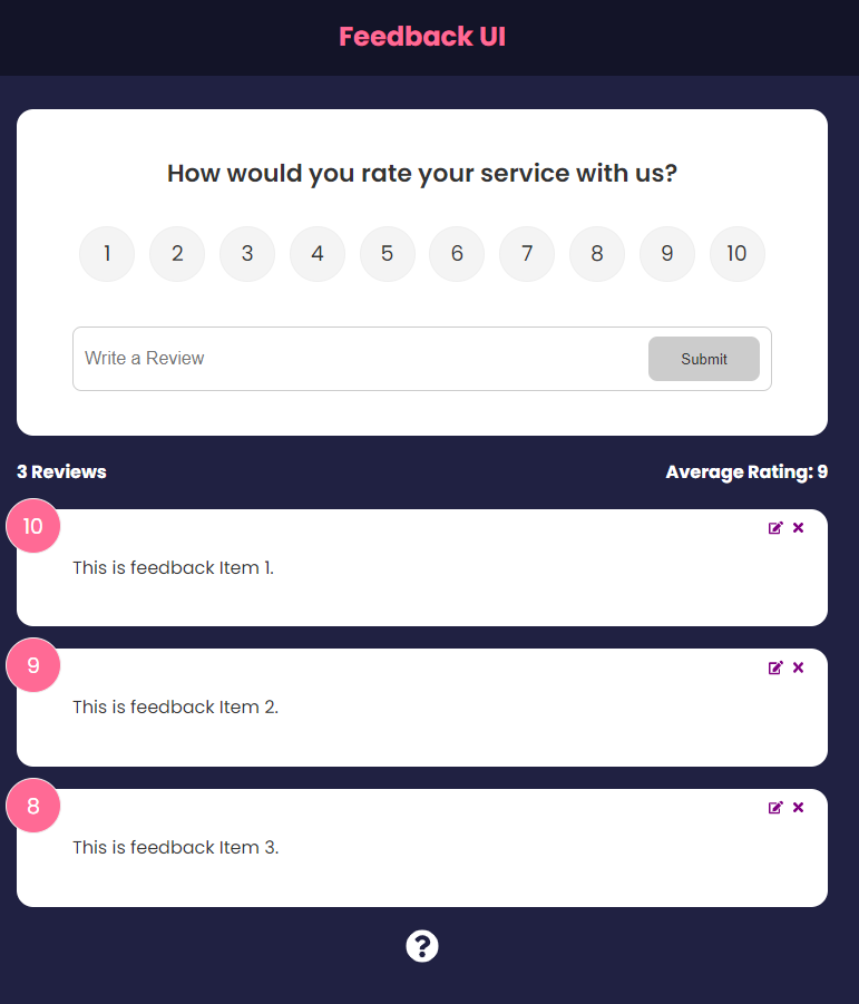 Feedback App